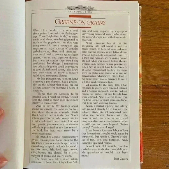 The Grains Cookbook  Bert Greene 1988 * NWOT* 2 for $35 - Picture 5 of 14